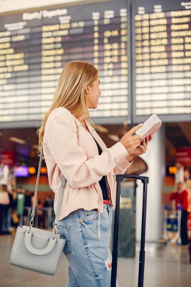 People in an airport